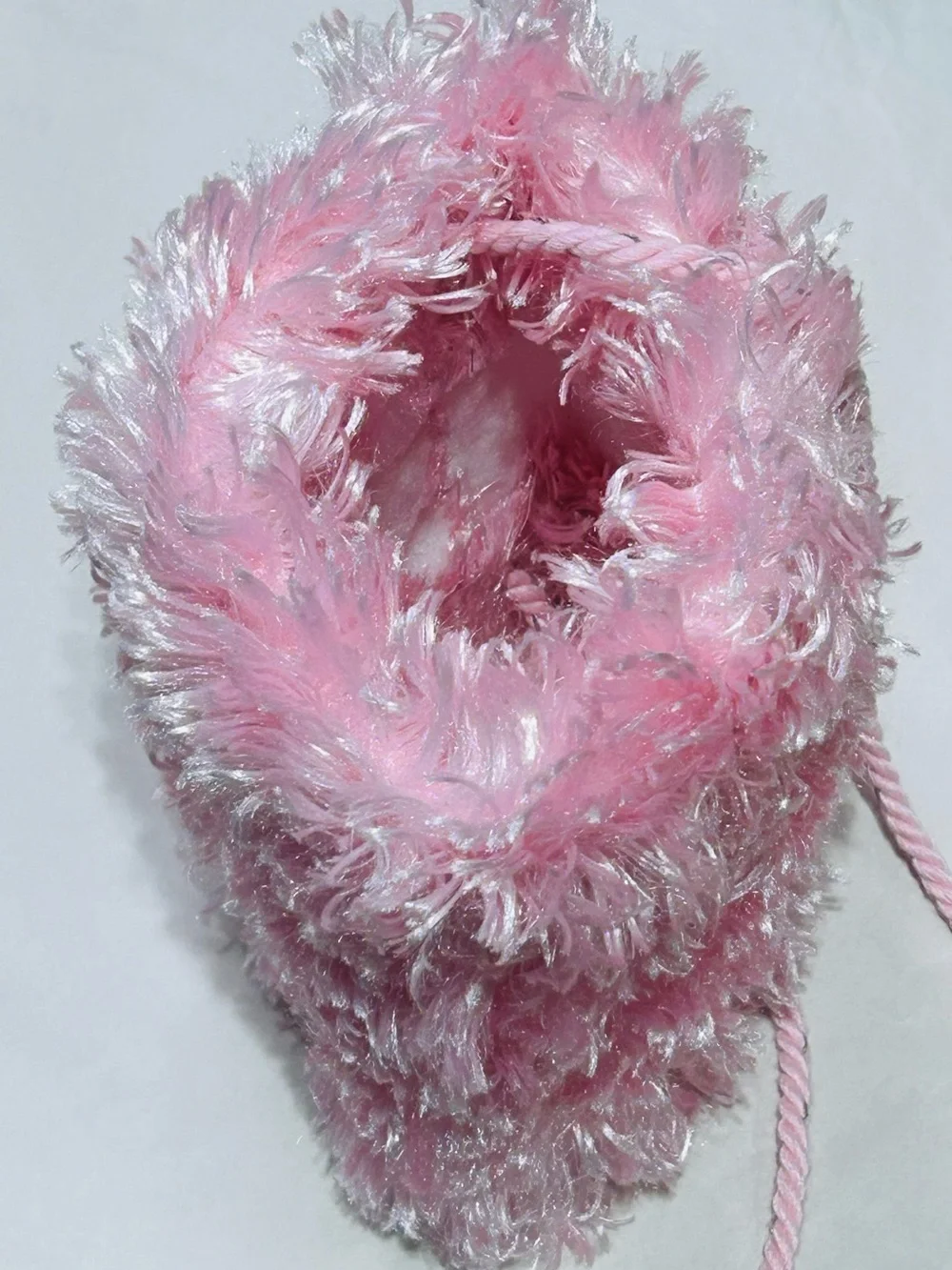 Muff Pink Faux Fur Childs  Winter Hand Warmer